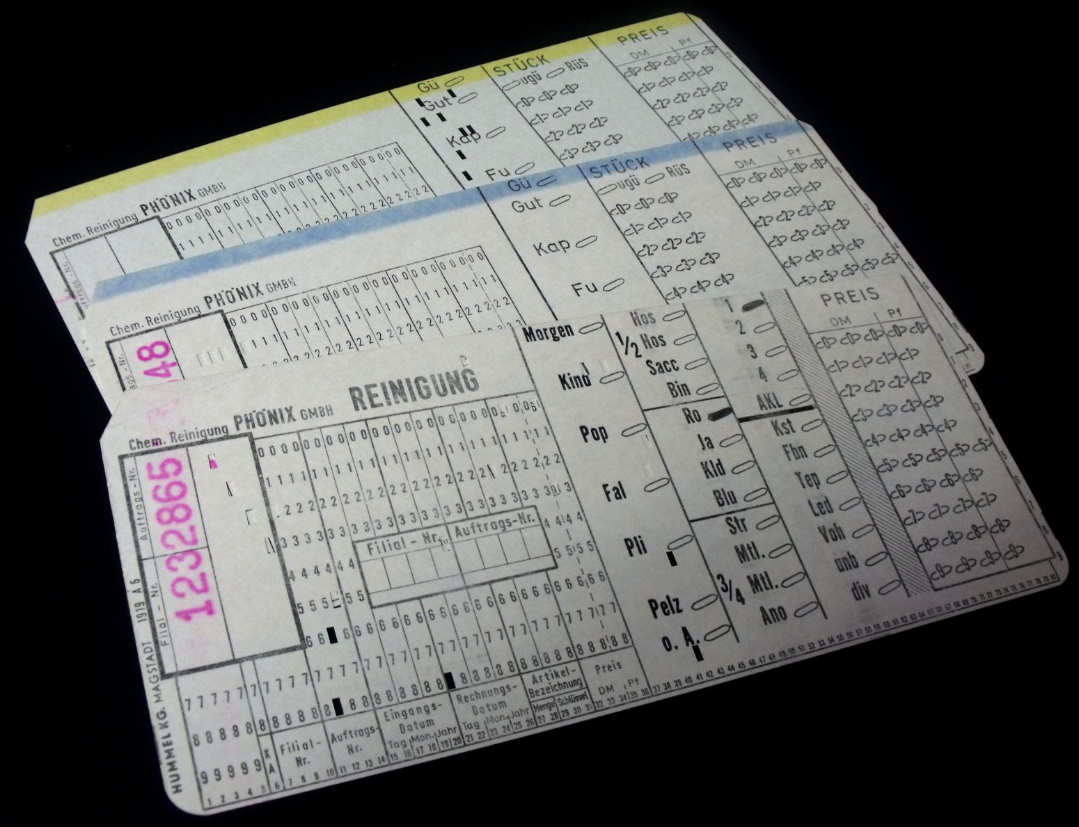 Karta elektrograficzna przygotowana do odczytu maszynowego